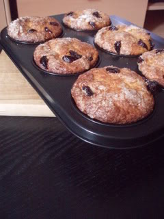 muffin, sir, limun, borovnica