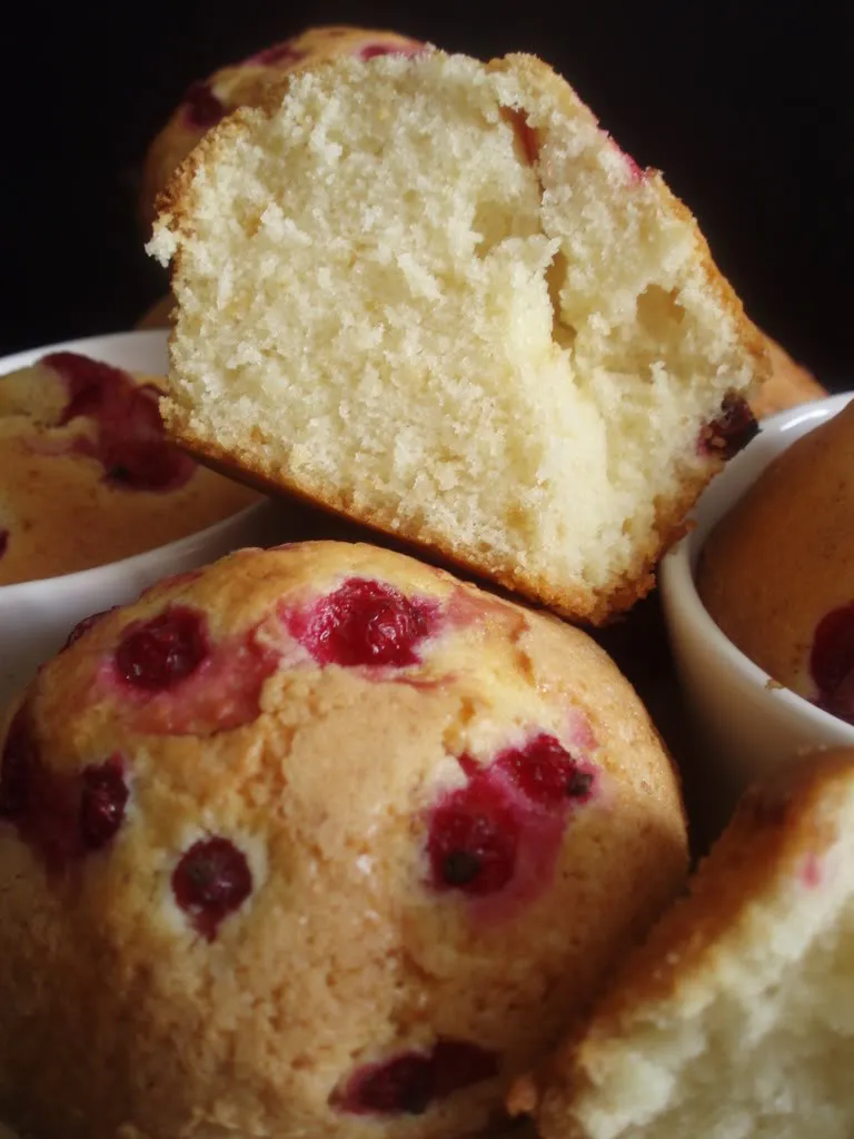 muffin, crveni ribiz