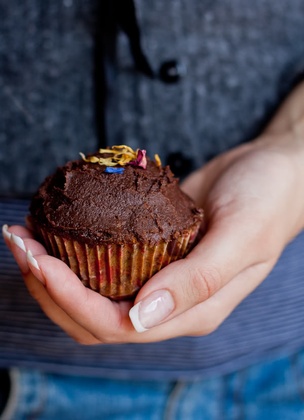 Cupcakes od banane s kremom od kakaa + dvostruki giveaway