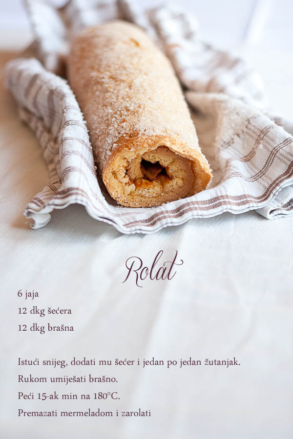 Rolat s mermeladom + giveaway dizajnerice Ane Tevšić