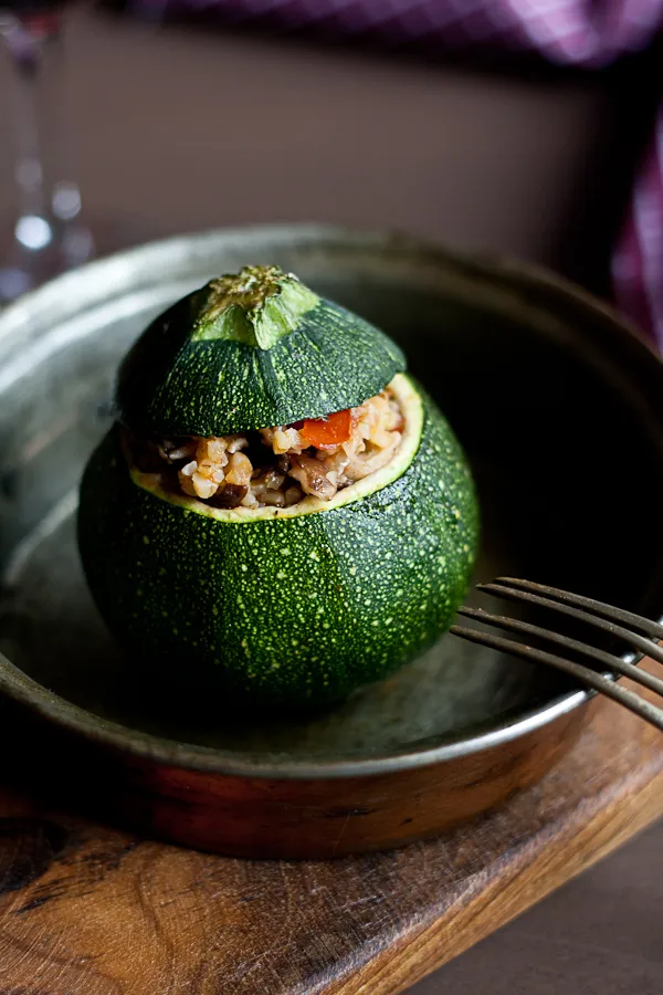 punjena tikvica, bulgur