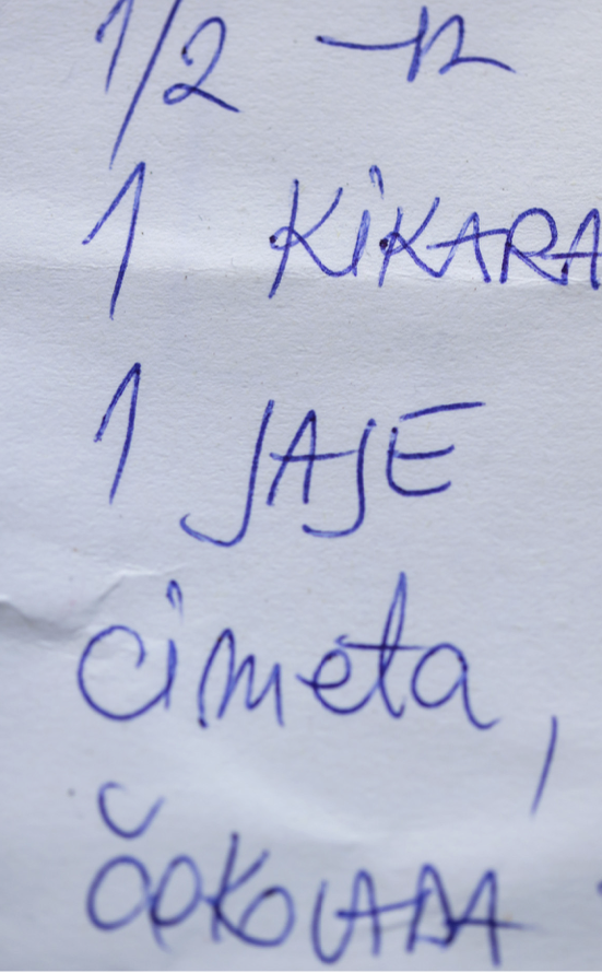 recept, kolač
