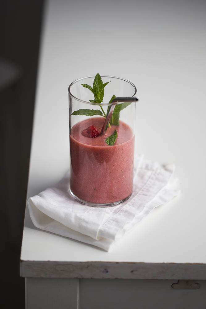 Smoothie: jagoda + kokos